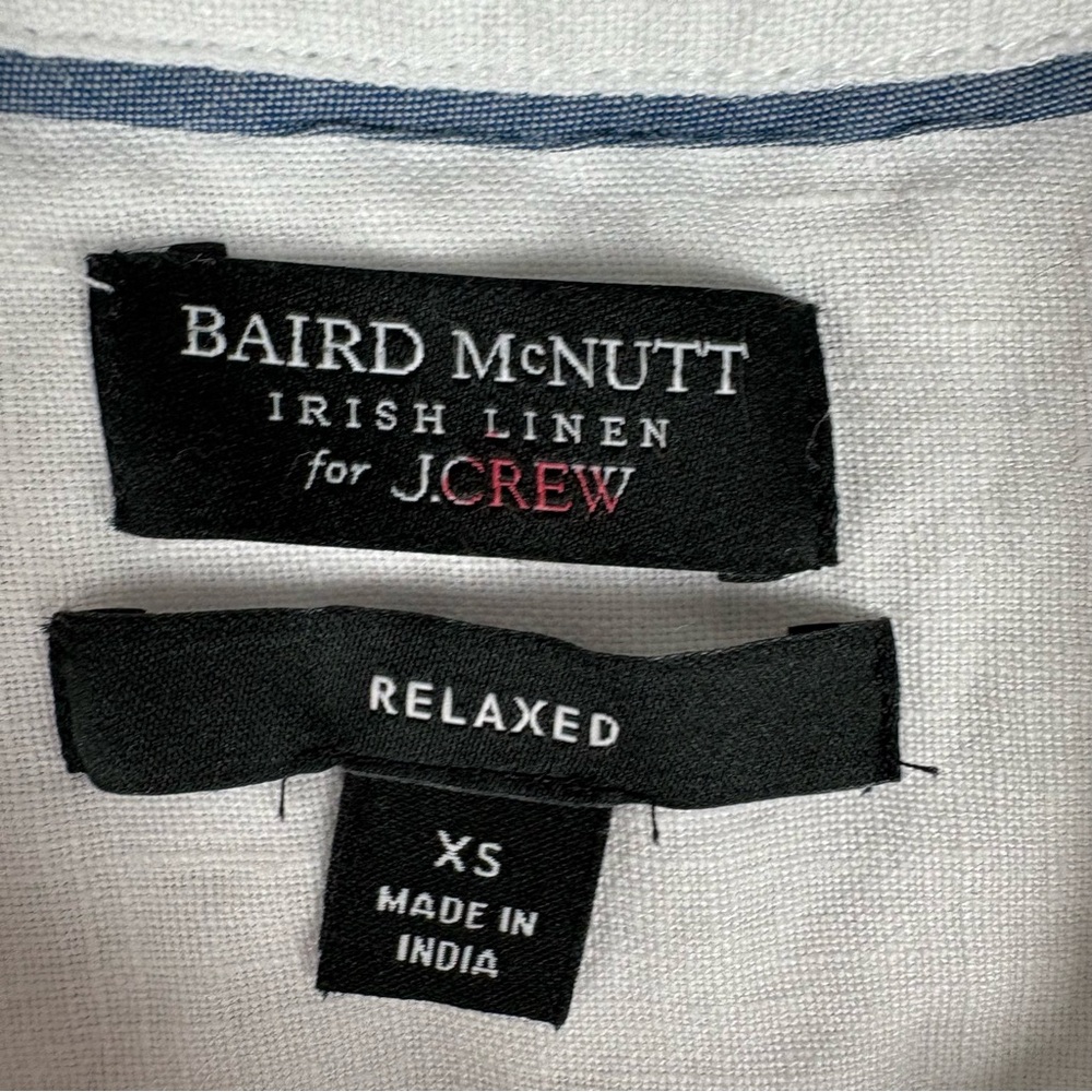 J. Crew White Short-Sleeve Linen Button-Down - Picture 4 of 8